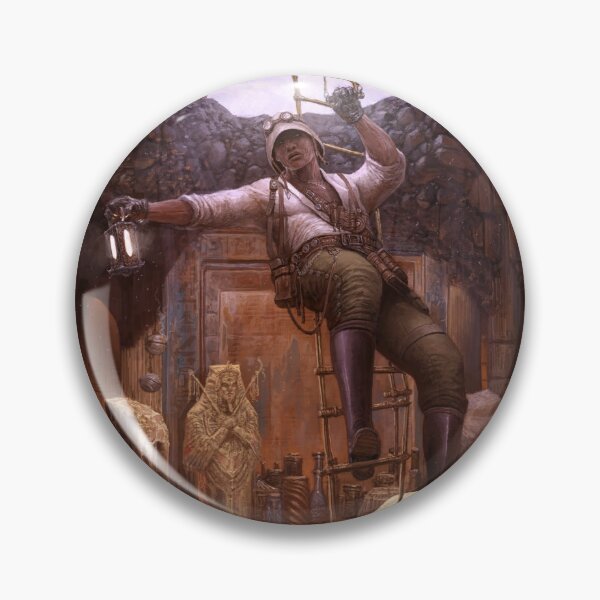 Steampunk Archaeologist Pin