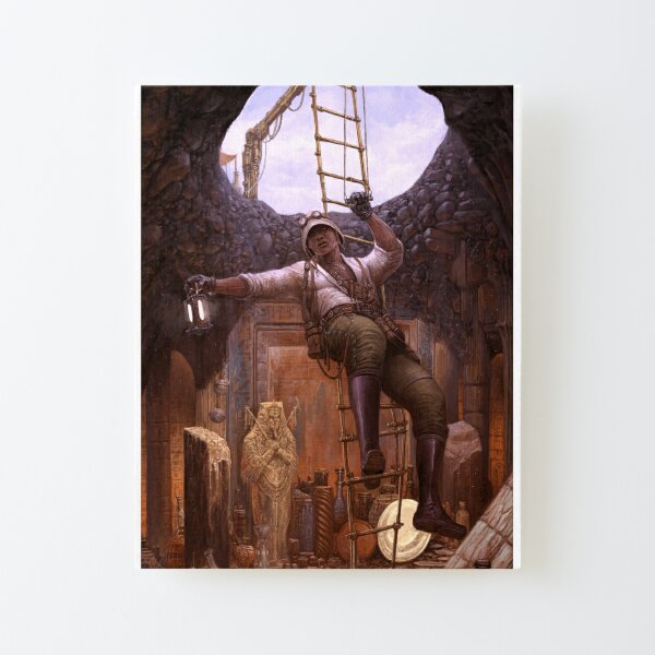 Steampunk Archaeologist Canvas Mounted Print