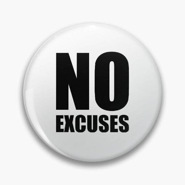Item preview, No Excuses - Gym Quote designed and sold by maniacfitness.