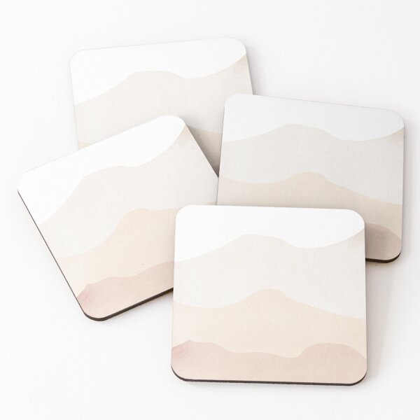 Artikelvorschau, Abstrakte minimalistische Erdton-Aquarell-Hügel entworfen und verkauft von AceOneDesign.