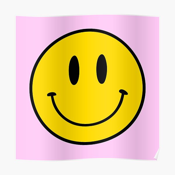 Happy Face Posters Redbubble - paige chill face roblox