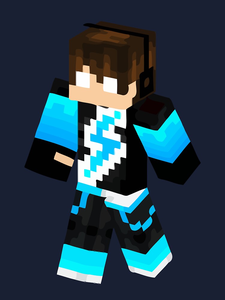 Blue Herobrine, Minecraft Skin