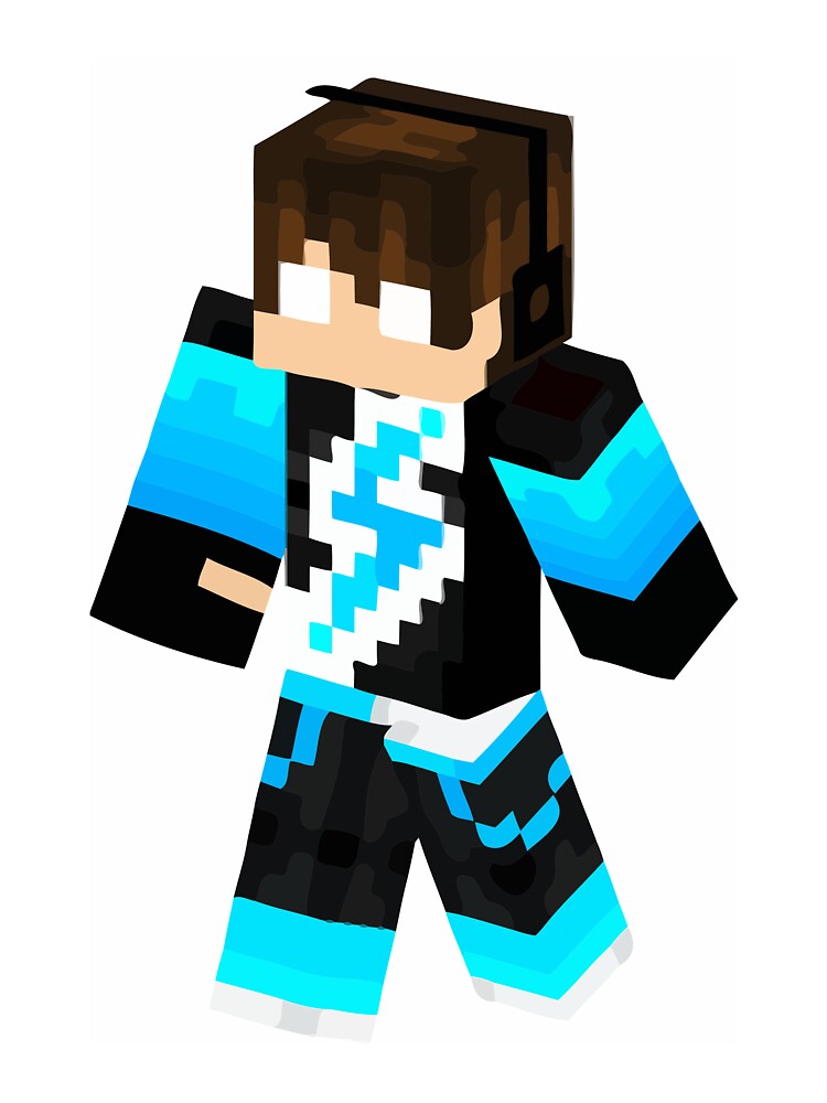 Blue Herobrine, Minecraft Skin