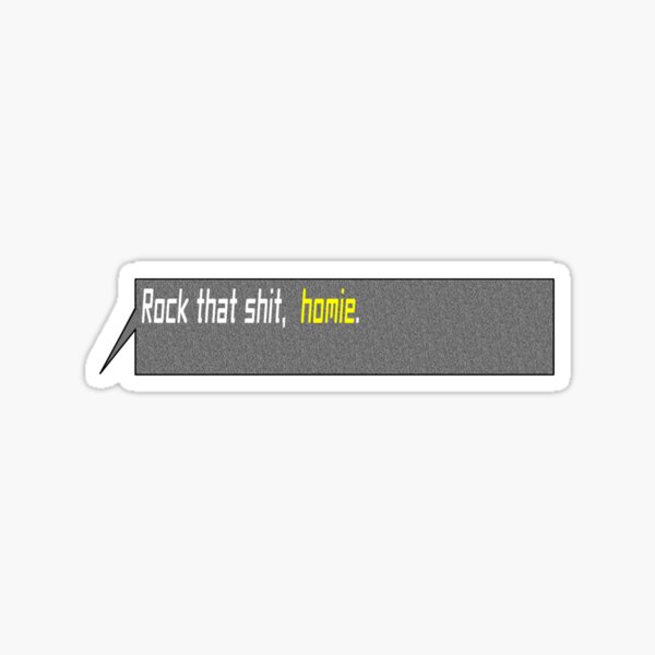 Vista previa del artículo con la obra «Rock esa mierda, homie», diseñado y vendido por WAST-PR.