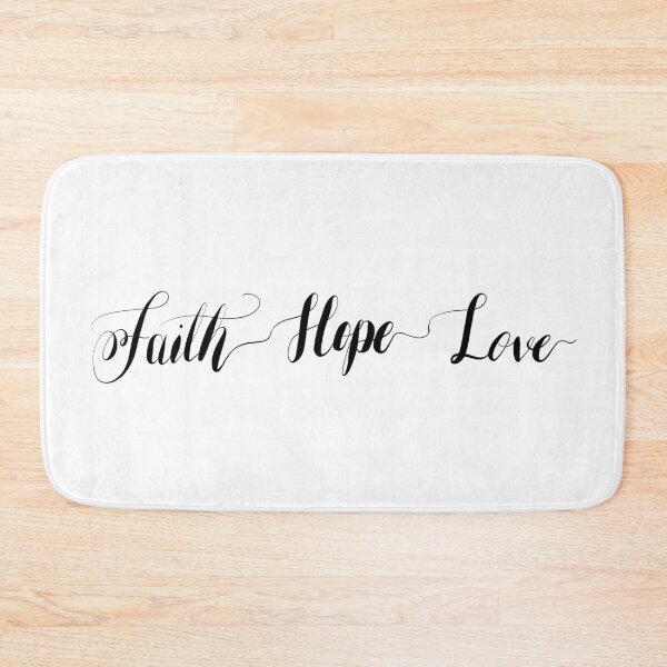 Item preview, Faith Hope and Love Calligraphic Quote Print designed and sold by Sabbycreates.