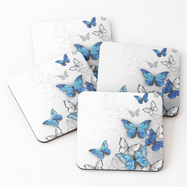 Item preview, Blue and White Butterflies designed and sold by Blackmoon9.