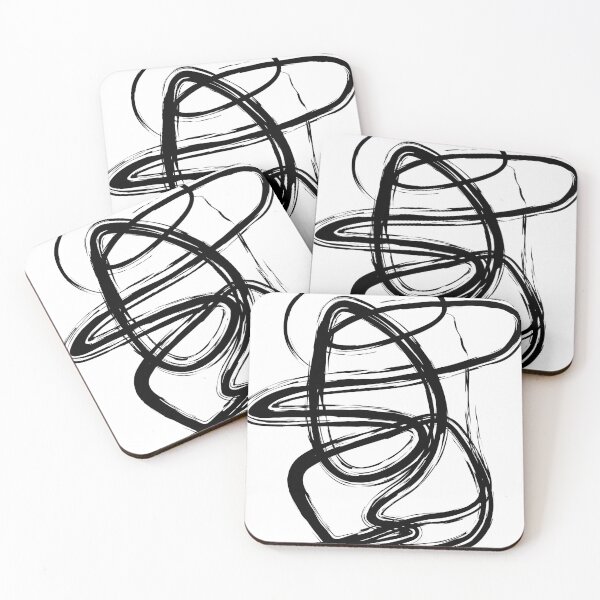 Item preview, White abstract line art 11 designed and sold by MinimalStudio.