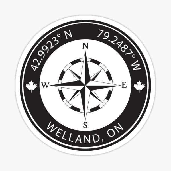 Item preview, Welland, Ontario Geographical Coordinates designed and sold by TeeOhGraphics.