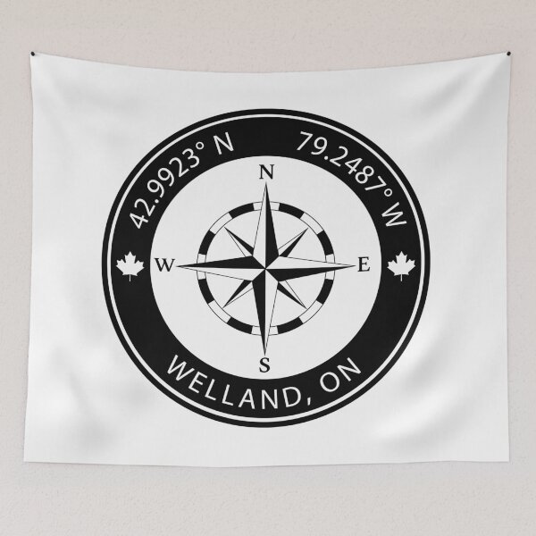 Item preview, Welland, Ontario Geographical Coordinates designed and sold by TeeOhGraphics.