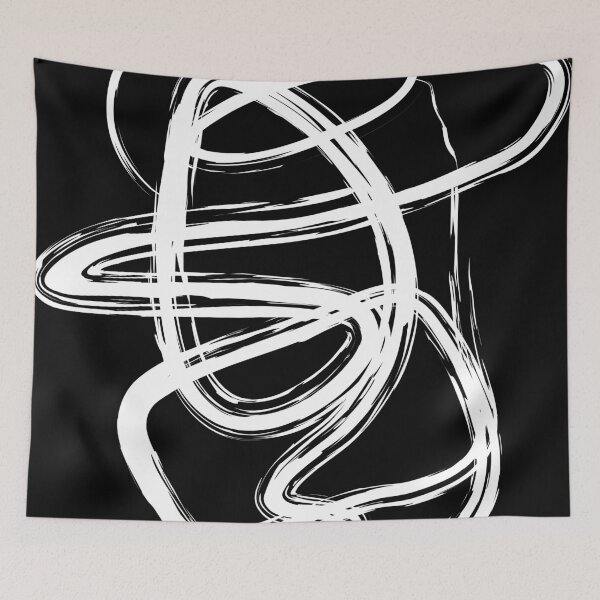 Item preview, Black abstract line art 11 designed and sold by MinimalStudio.