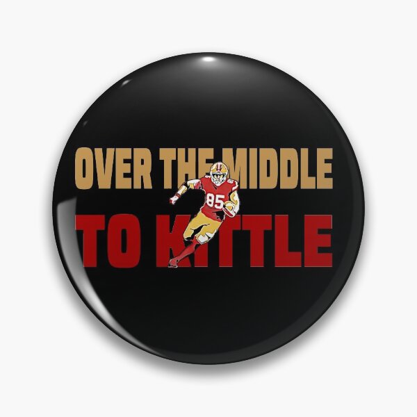 Item preview, Over the middle to george nobrand Men's Kittle Black/Red Print Name & Number T-Shirt designed and sold by DawnOpal82.