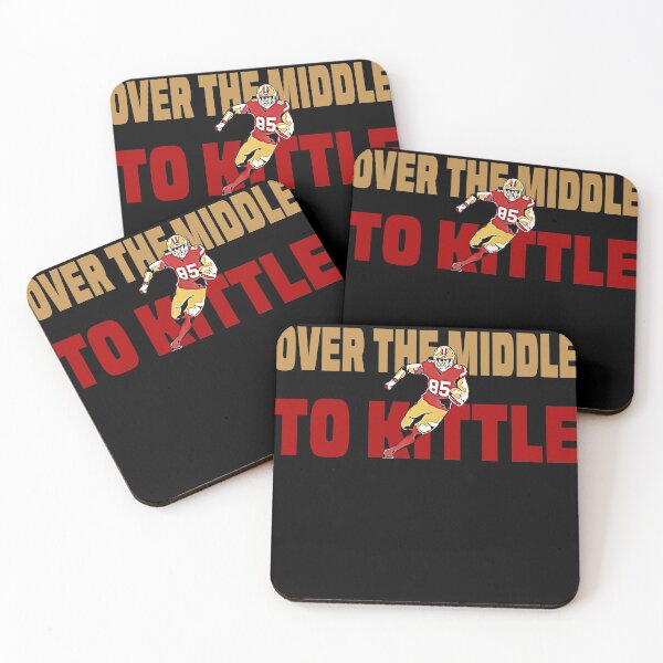 Item preview, Over the middle to george nobrand Men's Kittle Black/Red Print Name & Number T-Shirt designed and sold by DawnOpal82.