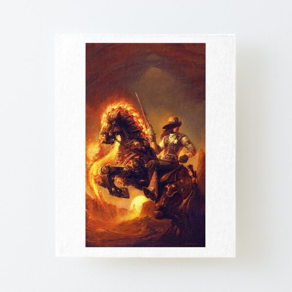 Steampunk Sheriff Canvas Mounted Print