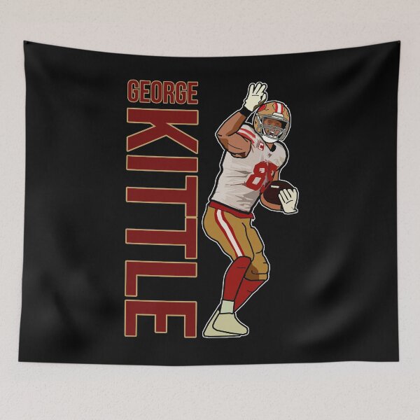 Item preview, george 85 nobrand Men's Kittle Black/Red Print Name & Number T-Shirt designed and sold by DawnOpal82.