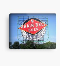 Iconic Grain Belt Bottle Cap Metal Print