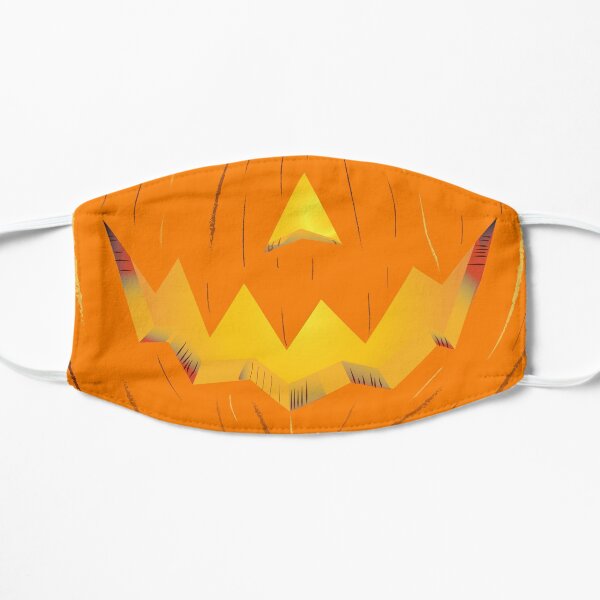 Jack-O-Lantern Smile Face Flat Mask