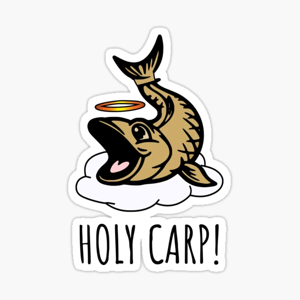 Funny Carp Holy Carp Shirt Fishing Fish Gift new design vector illustrator  Stock Vector