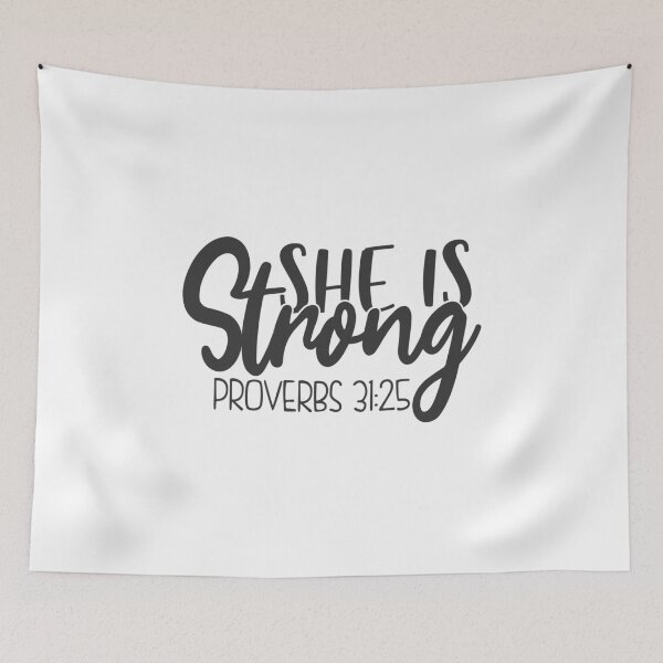 Item preview, She Is Strong. Proverbs 31:25 designed and sold by ChristianLife.