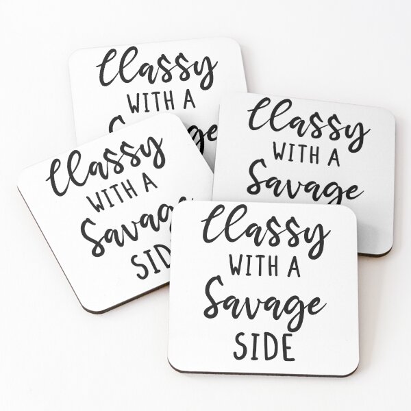 Item preview, classy with a savage side , Funny T-shirt, Funny Shirts, Unisex tees, Shirts with quotes, Shirts with sayings, designed and sold by Noussairox.