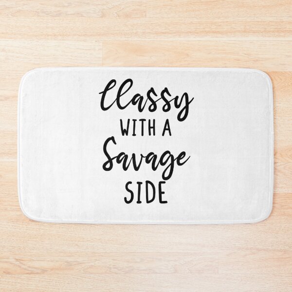 Item preview, classy with a savage side , Funny T-shirt, Funny Shirts, Unisex tees, Shirts with quotes, Shirts with sayings, designed and sold by Noussairox.