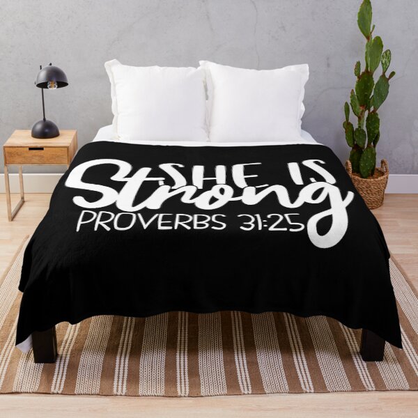 Item preview, She Is Strong. Proverbs 31:25 designed and sold by ChristianLife.