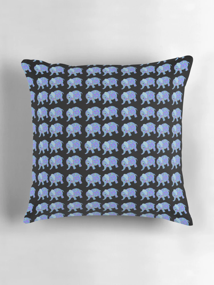 Thumbnail 3 of 4, Pillow, Elephant Pattern designed and sold by 4thcode.
