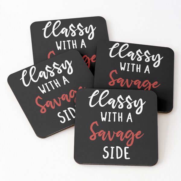 Item preview, classy with a savage side , Funny T-shirt, Funny Shirts, Unisex tees, Shirts with quotes, Shirts with sayings, designed and sold by Noussairox.
