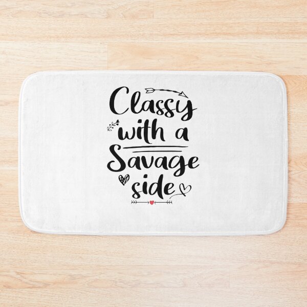 Item preview, classy with a savage side , Funny T-shirt, Funny Shirts, Unisex tees, Shirts with quotes, Shirts with sayings, designed and sold by Noussairox.
