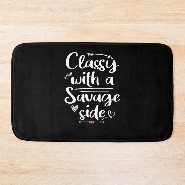 Item preview, classy with a savage side , Funny T-shirt, Funny Shirts, Unisex tees, Shirts with quotes, Shirts with sayings, designed and sold by Noussairox.