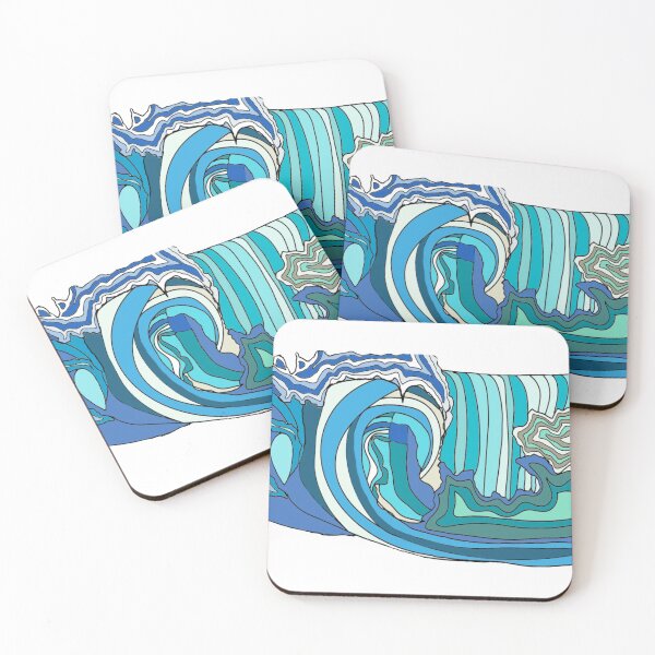 Item preview, Waves, surf designed and sold by Arachne Art.
