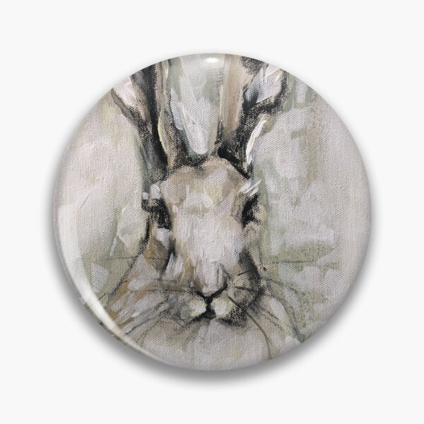 Item preview, White Rabbit Portrait painting designed and sold by Julie Mayo.