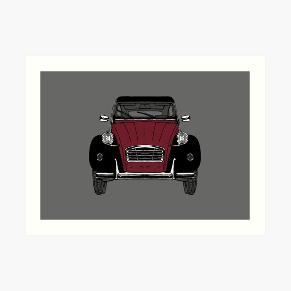 2CV Road Car Art Print