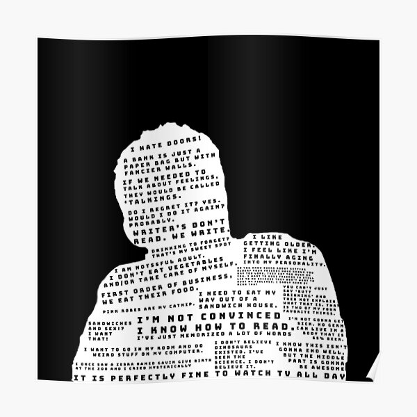 Nick Miller Quotes Black Poster