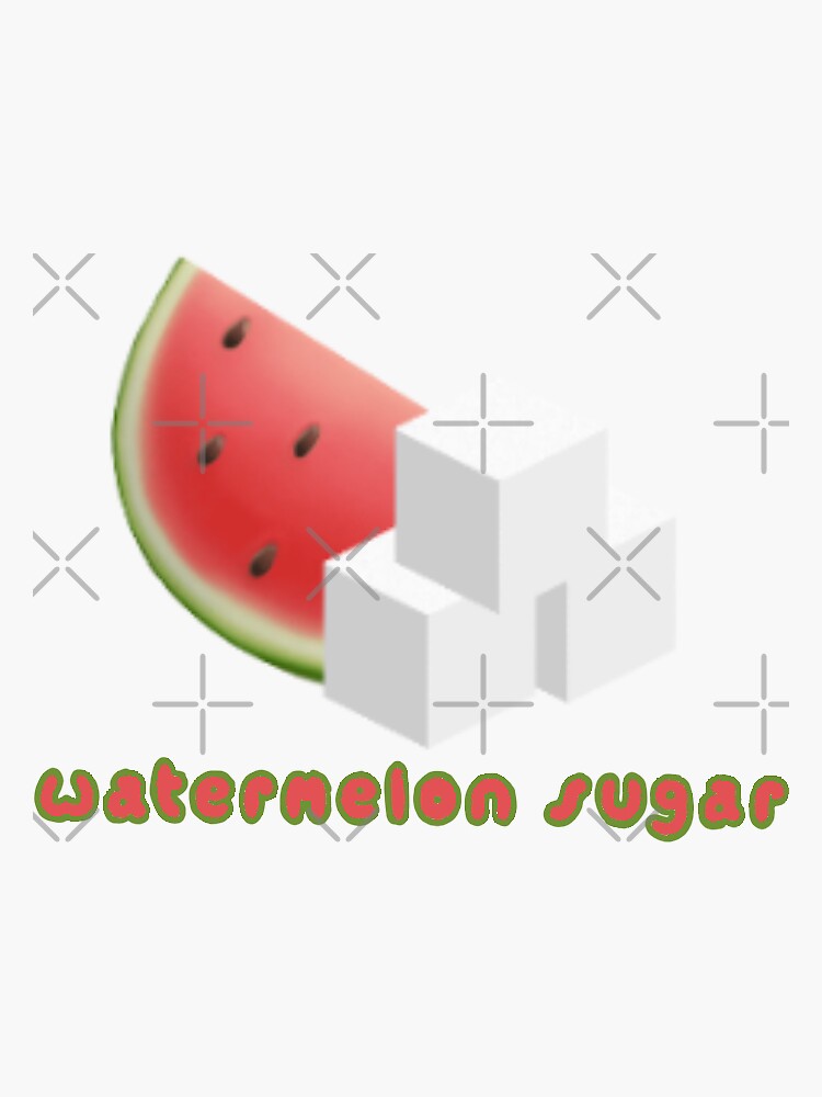 "Watermelon Sugar Emoji " Sticker for Sale by tranquilcreate Redbubble