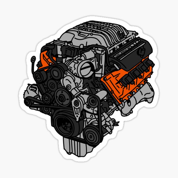 Hellcat Engine Sticker
