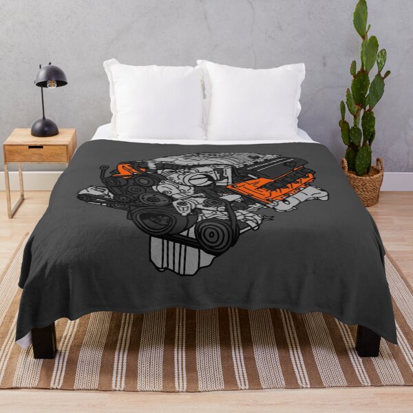 Hellcat Engine Throw Blanket
