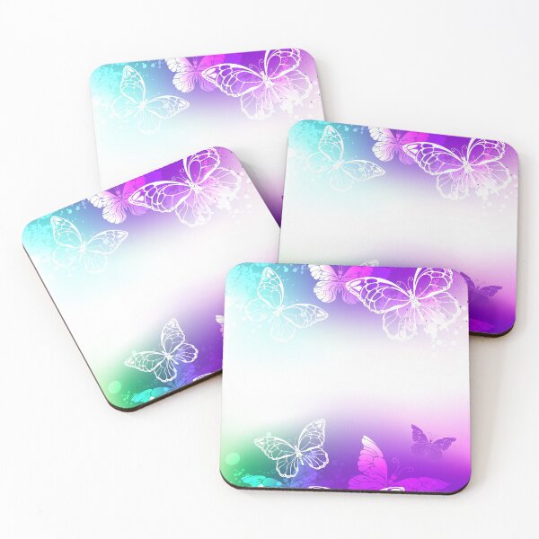 Item preview, Bright background with white butterflies designed and sold by Blackmoon9.