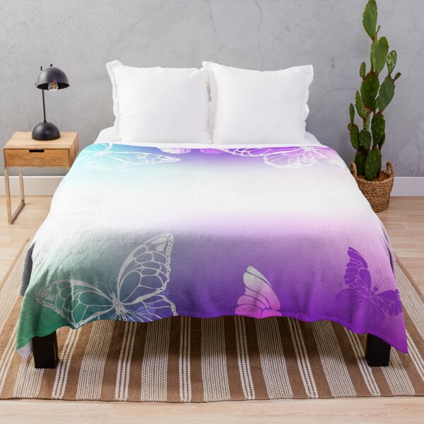 Item preview, Bright background with white butterflies designed and sold by Blackmoon9.