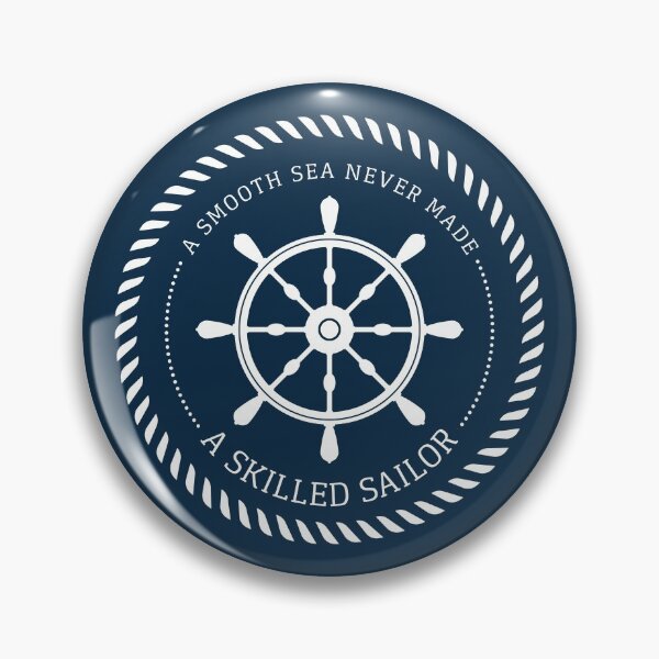 Item preview, A smooth sea never made a skilled sailor / Nautical rudder / Navy designed and sold by oceanys.
