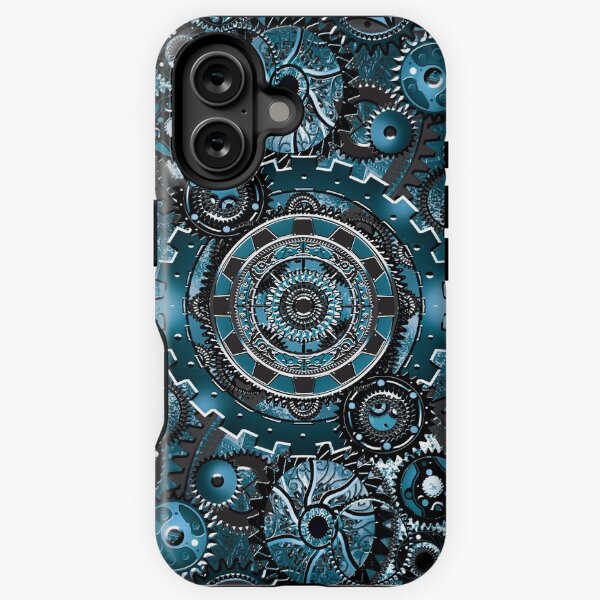 Blue Gear Wall iPhone Tough Case