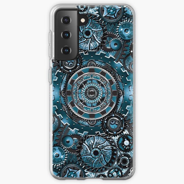 Blue Gear Wall Samsung Galaxy Soft Case