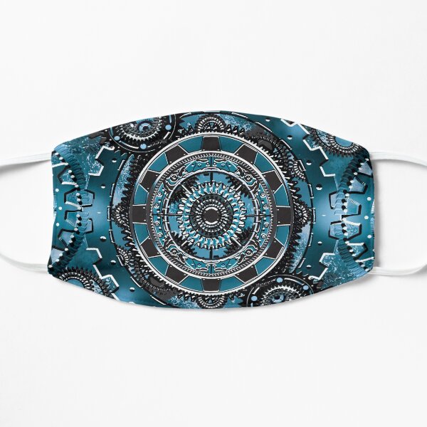 Blue Gear Wall Flat Mask
