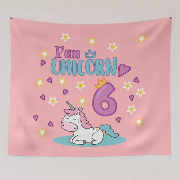 Item preview, I am 6 unicorn designed and sold by olafekry.