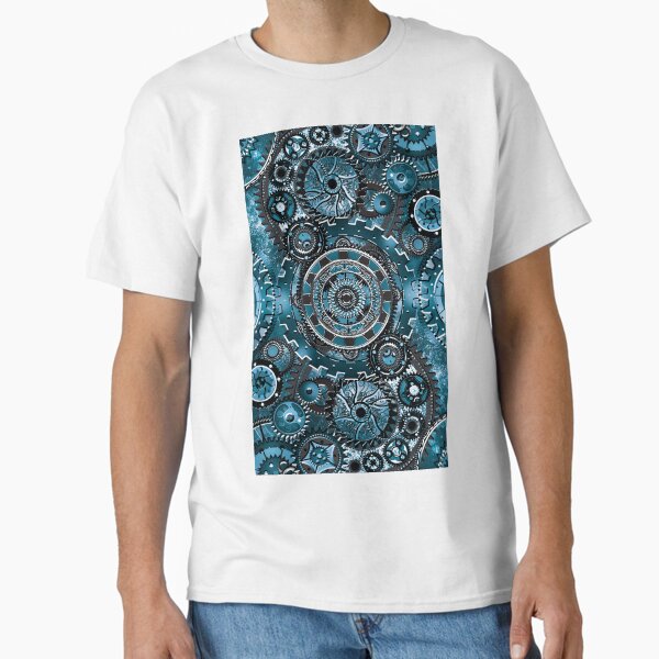 Blue Gear Wall Classic T-Shirt