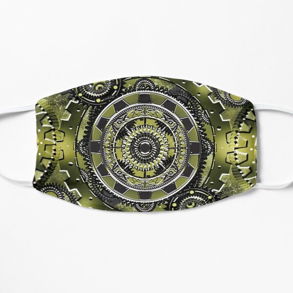 Green Gear Wall Flat Mask
