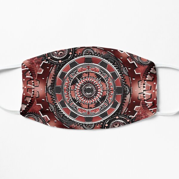 Red Gear Wall Flat Mask