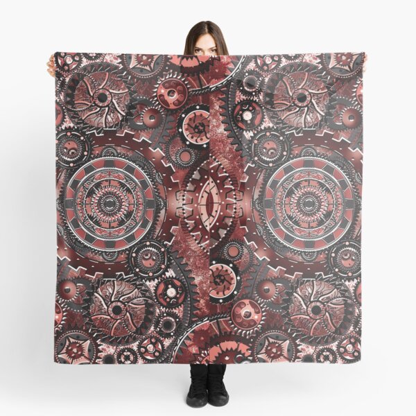Red Gear Wall Scarf