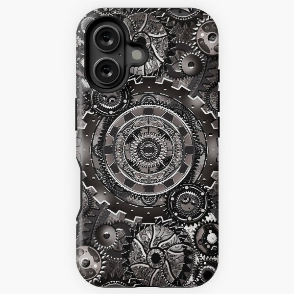 Grey Gear Wall iPhone Tough Case