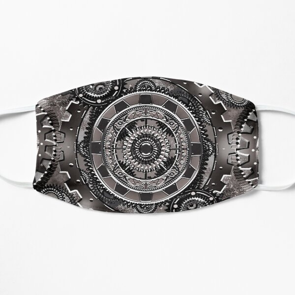 Grey Gear Wall Flat Mask