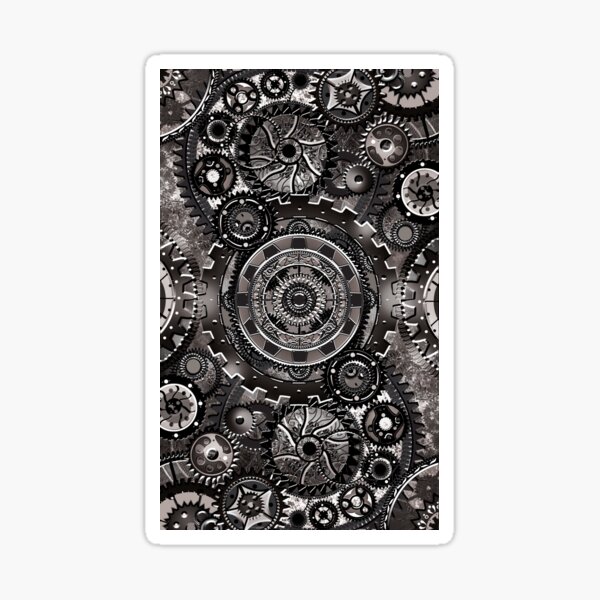 Grey Gear Wall Sticker